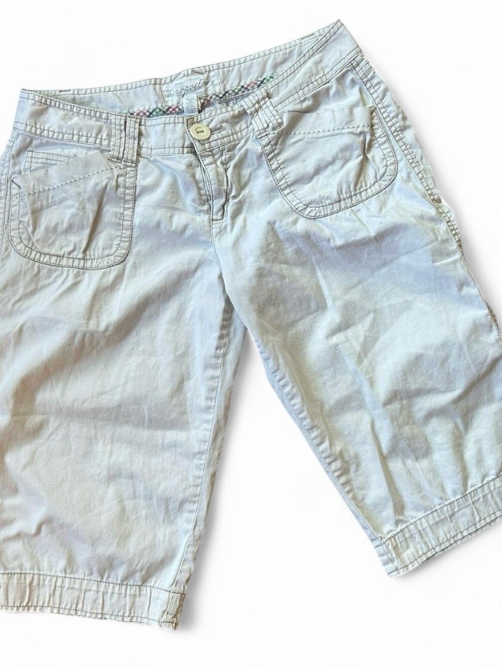 Vintage Y2K Aeropostale Cream Capri Pants